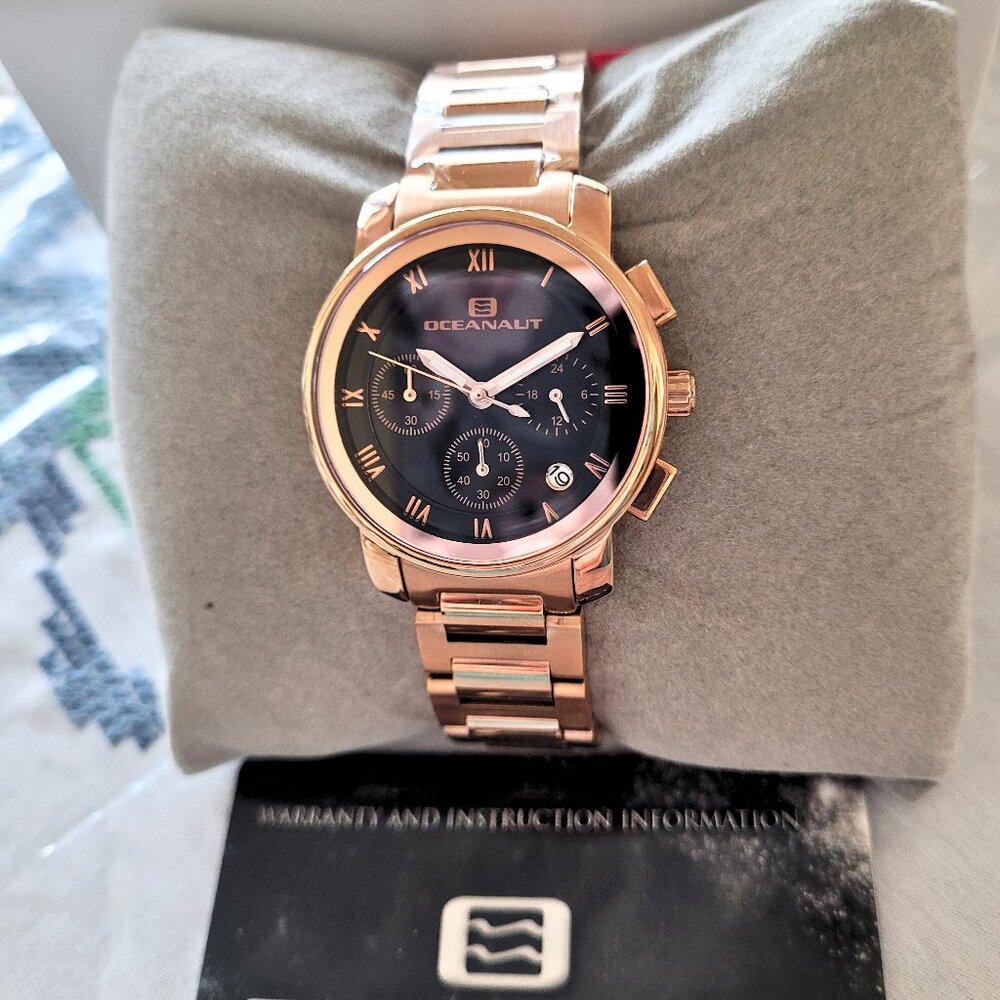 Oceanaut Women's OC0633 Casual Riviera Rose Gold Watch